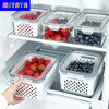 18/9/6-Piece Food- Drainage Baskets. Household Airtight Refrigerator Fresh-Keeping Storage Containers With Drain Basket And Lid For Storing Various Fruits And Vegetables. 6/3/2 Boxs+6/3/2 Covers +6/3/2 Drain Nets